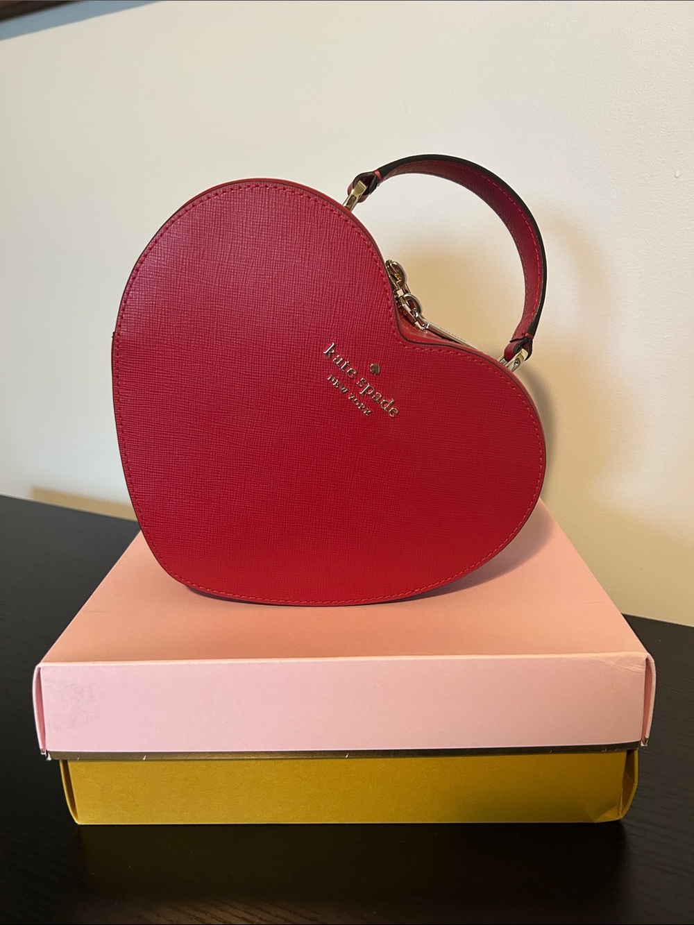 Kate Spade Red Heart-shaped Love Shack Bag